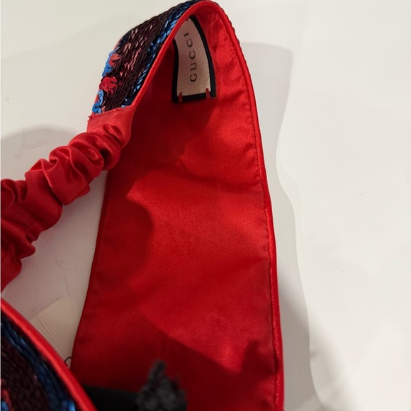 GUCCI Red and Blue Sequin Web Headband NWT - Picture 12 of 17
